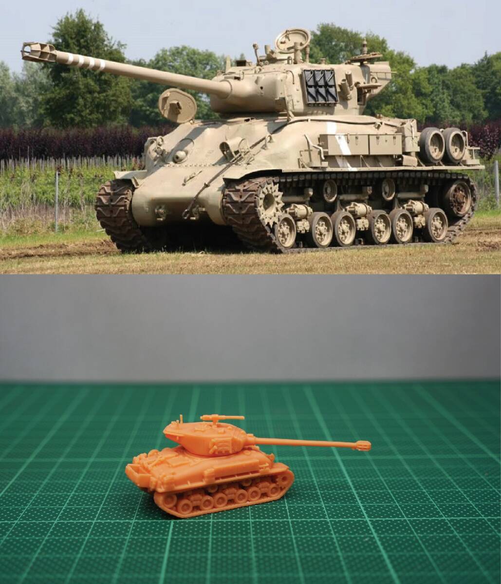 1/144 未組立 Israeli M51 Super Sherman Tank Resin Kit (S3028)_画像1