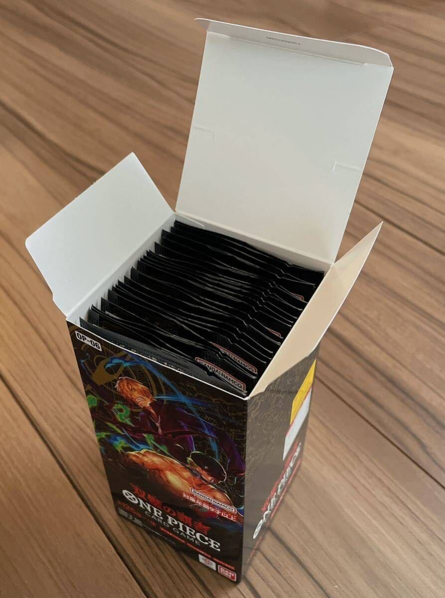 【即決あり】ワンピースカード ONE PIECE CARD 双璧の覇者 24パック（1BOX分）外箱付き バラパック 検：ゾロモリアコミパラパラレルSRSEC_画像2
