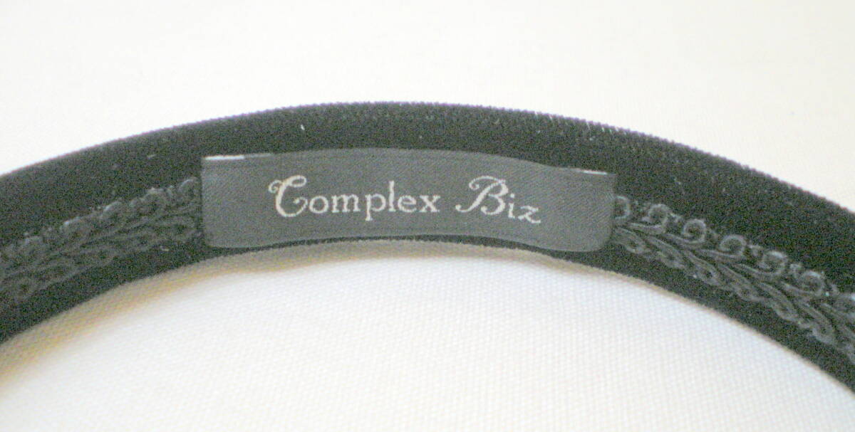 コンプレックスビズ COMPLEX BIZ ベロア カチューシャ ヘアアクセサリー 黒 ブラック_画像2
