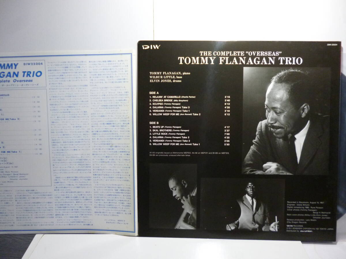 帯 LP ★ トミー・フラナガン・トリオ/TOMMY FLANAGAN TRIO / THE COMPLETE “OVERSEAS” / DIW-25004/コンプリート・オーヴァーシーズの画像3