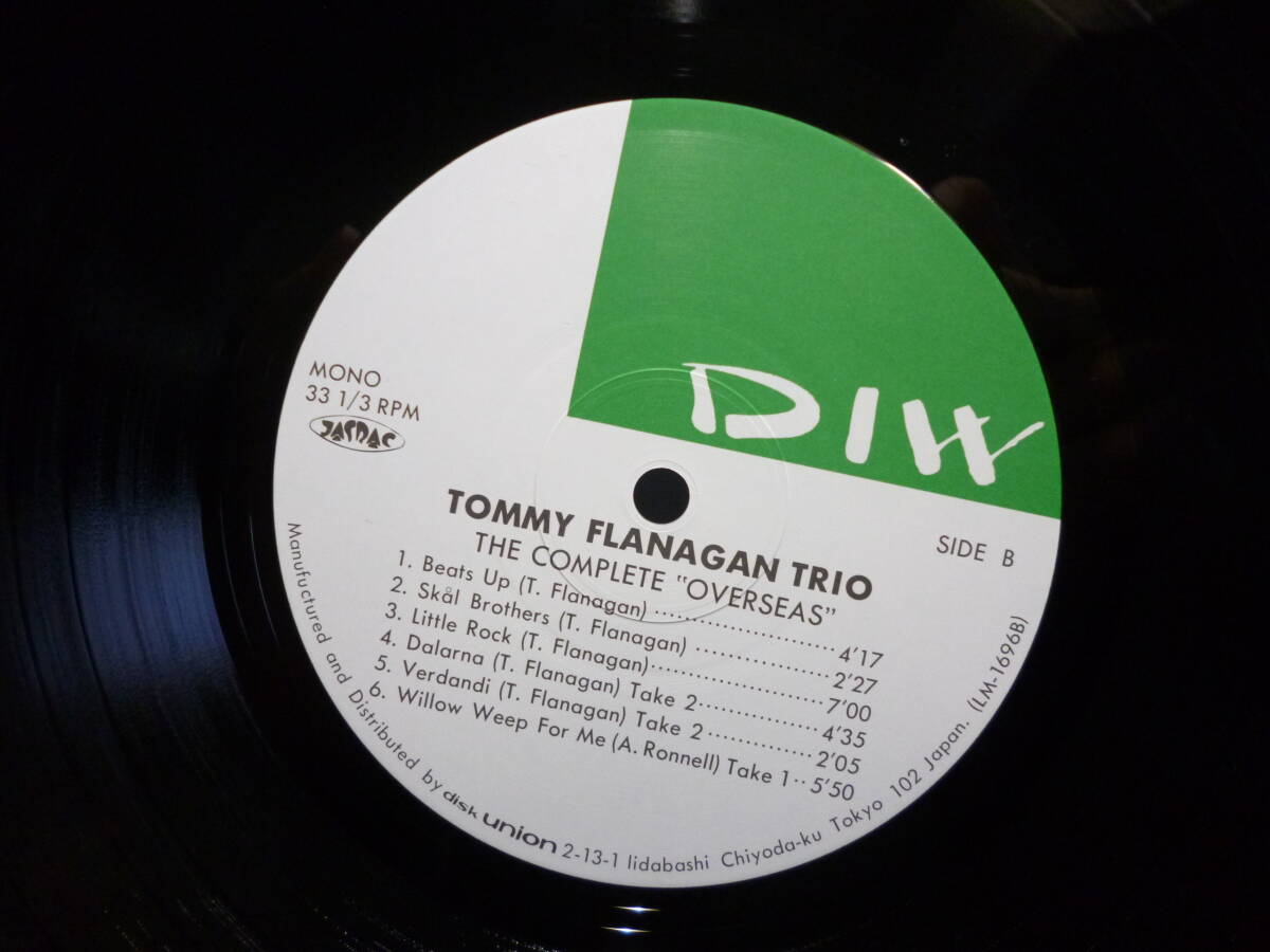 帯 LP ★ トミー・フラナガン・トリオ/TOMMY FLANAGAN TRIO / THE COMPLETE “OVERSEAS” / DIW-25004/コンプリート・オーヴァーシーズの画像6