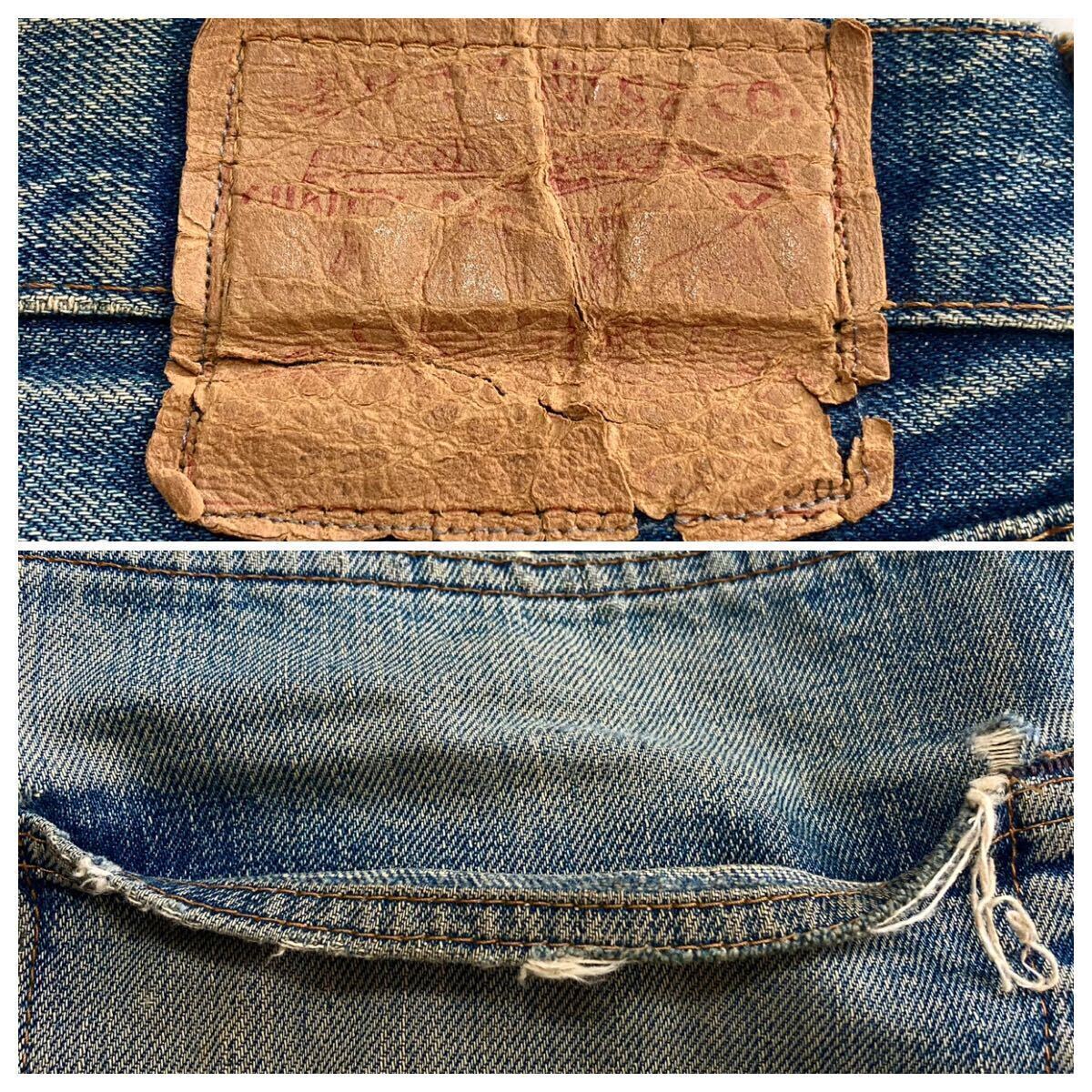 60s〜 リーバイス 501 BIGE 66前期 オリジナル ヴィンテージ (LEVIS 501XX 551ZXX 502 505 606 等お好きな方に)の画像3