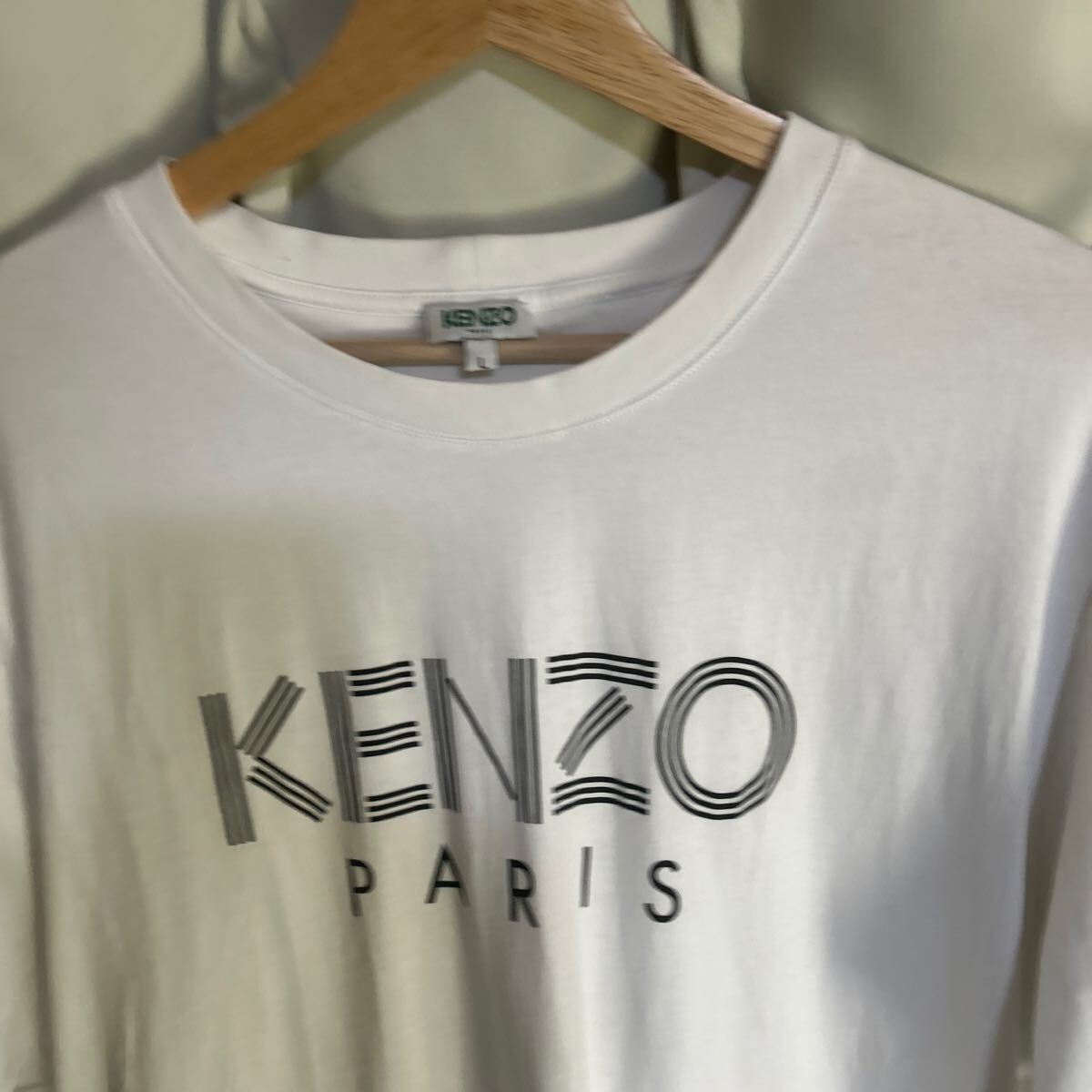 KENZO PARIS白 Tシャツ Lサイズ_画像2