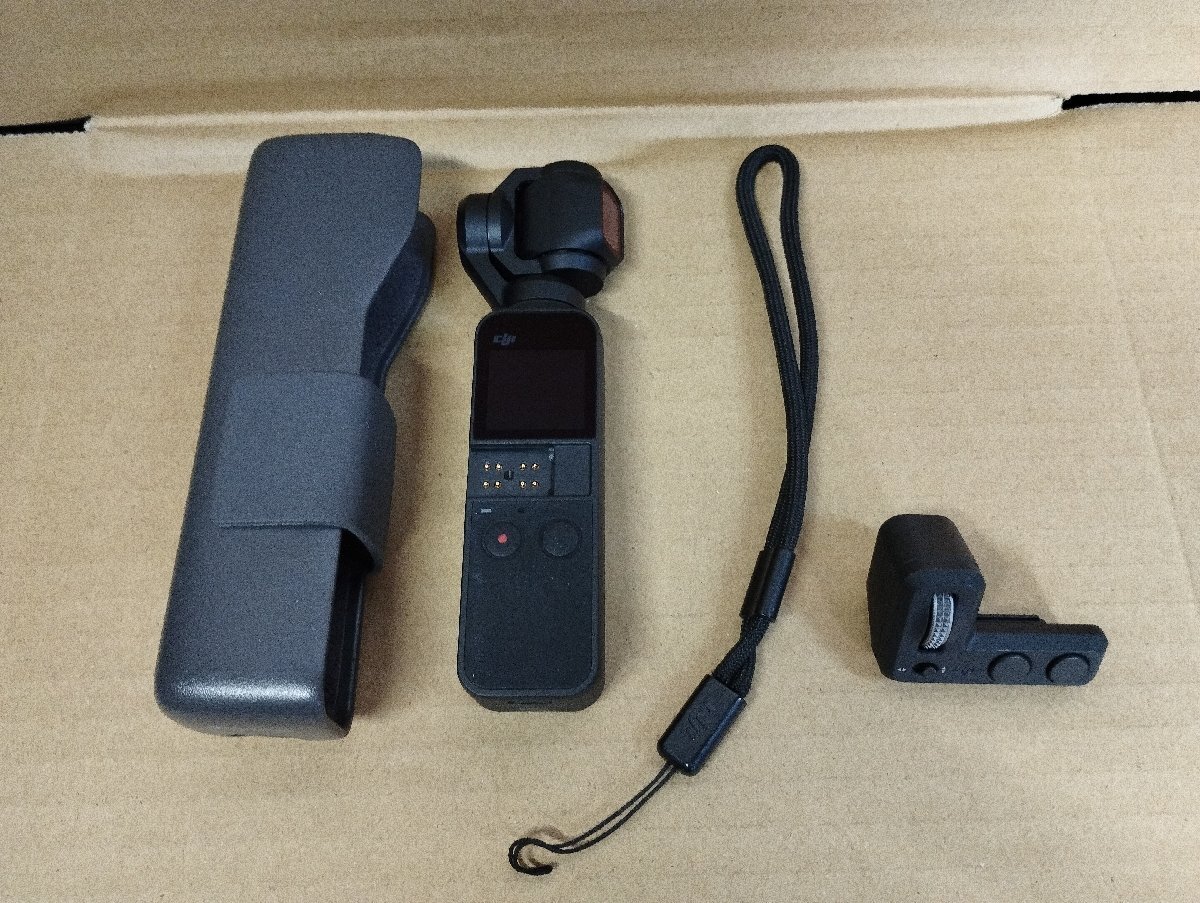 ♪DJI Osmo Pocket OT110 ３軸ジンバルカメラ アクションカメラ コントローラーホイール付属 動作確認済・中古♪_画像1