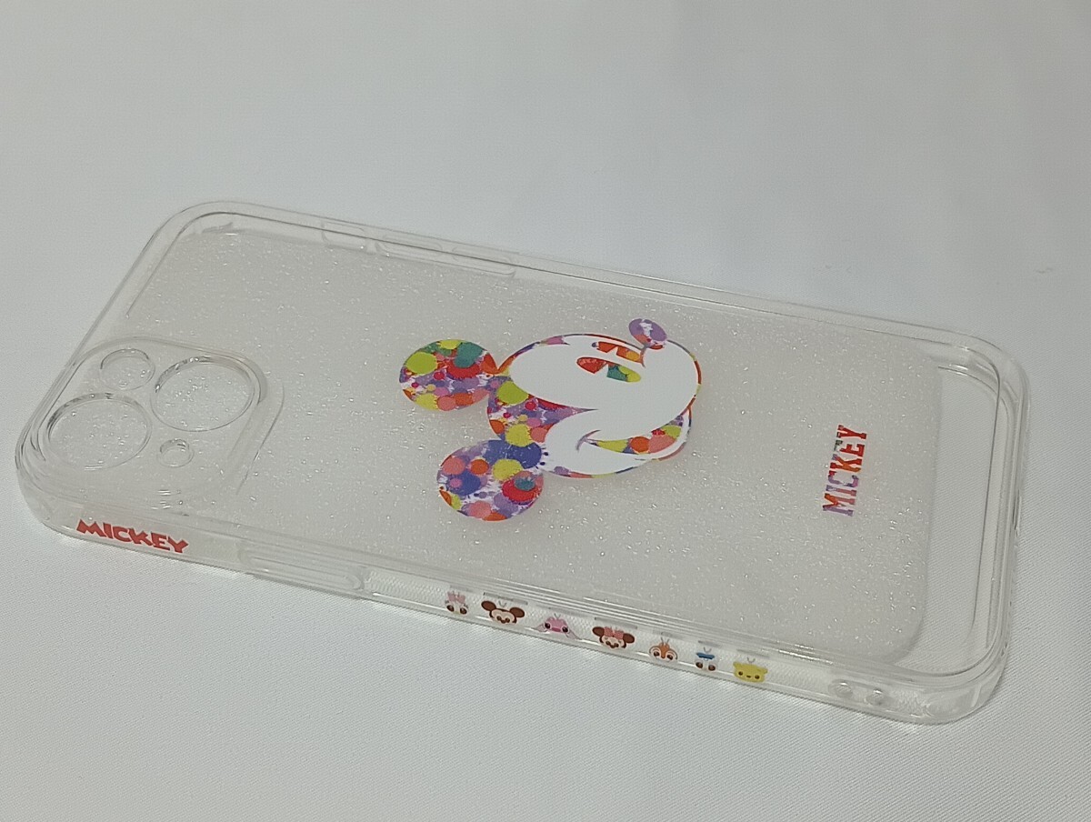 ディズニー ミッキーマウス iPhone15 PLUS 用ケース 側面設計 TPU レンズ保護ワイヤレス充電対応透明なシェルサイドデザイン 6.7インチA8の画像9