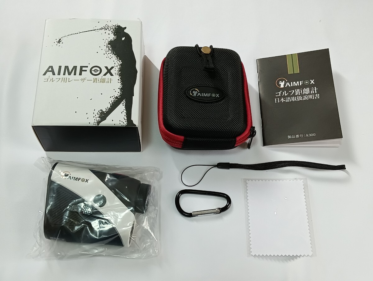 AIMFOX ゴルフ距離計 125g 超軽量 ピンサーチ機能手ぶれ補正高低差測定