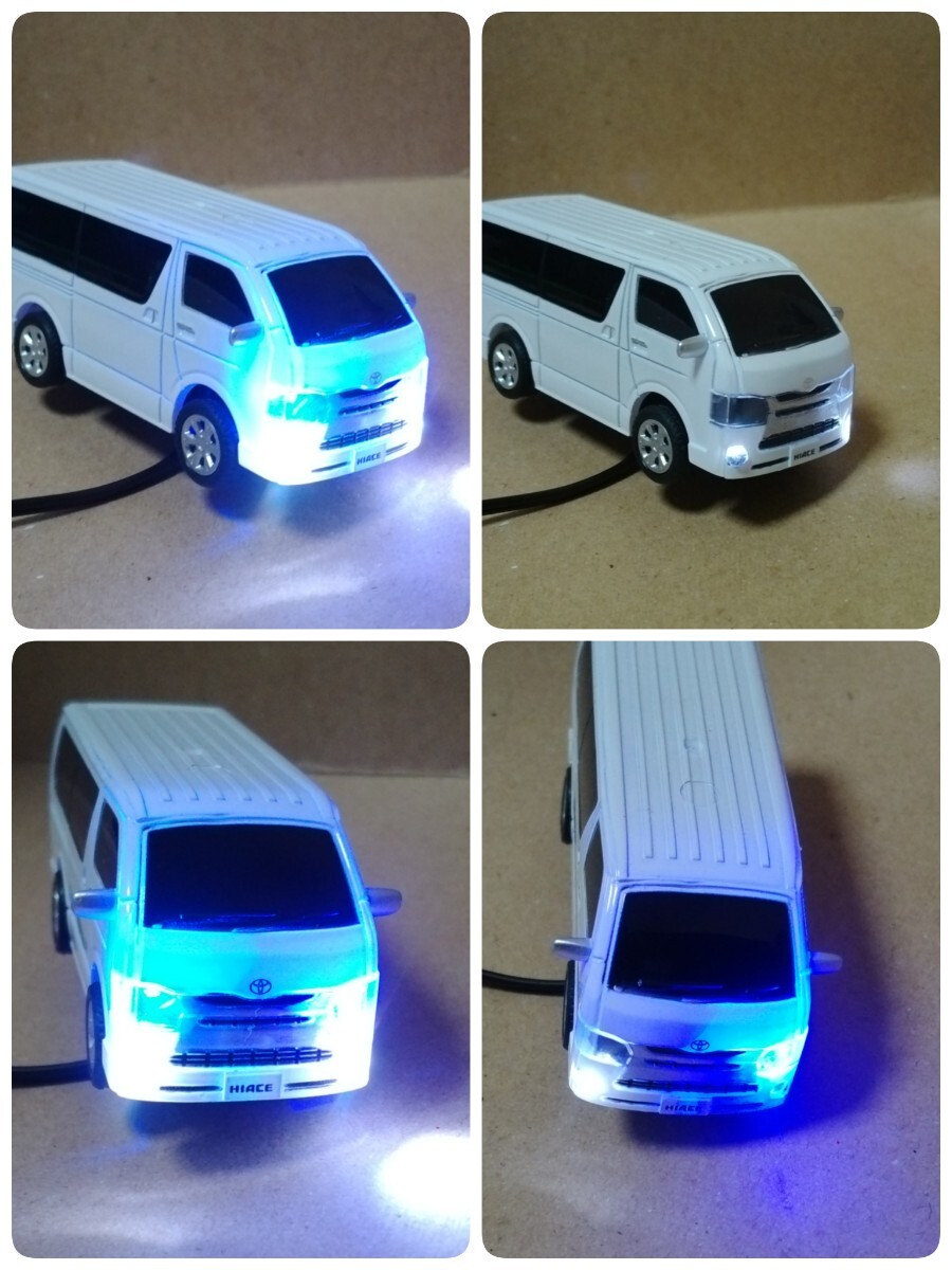  муляж сканер Hiace 200 серия 4 type белый super GL TOYOTA LED 12V 4 лампа мигает противоугонное миникар быстрое решение 