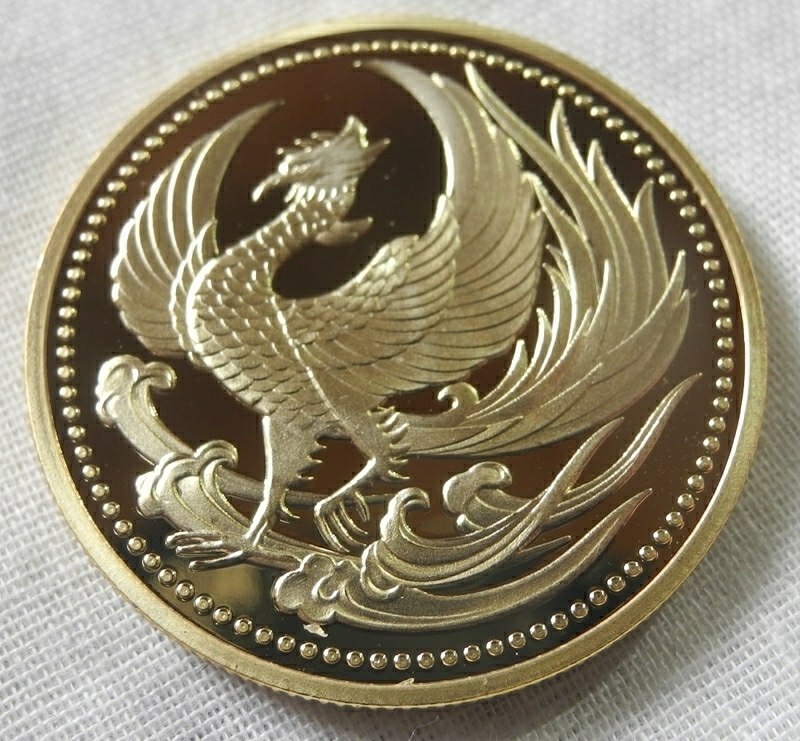 菊の御紋 記念メダル 菊紋 鳳凰 コレクションコイン 記念メダル 24KP 1oz 1オンス 金貨 プレゼントの画像3