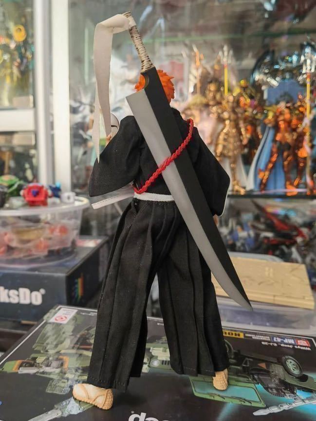 国内即納 BLEACH 1/12 可動フィギュア ブリーチ 黒崎一護 斬魄刀 塗装済み完成品 19cm 非S.H.Figuarts フィギュアーツ 非Figma 非バンダイ