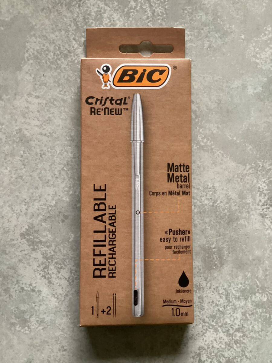 Bicジャパン ビック(Bic) ボールペン クリスタルRe'New 1.0 油性 黒 + 2リフィル入りBOX CRBLK-3P ボールペン の画像1