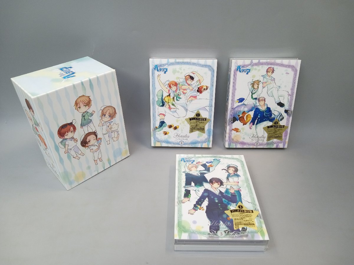 【DVDシュリンク未開封】ヘタリア アニメイト限定版 DVD 収納BOX付き The World Twinkle Hetalia VOL.1～3セット [5-1-3] No.1219_画像1