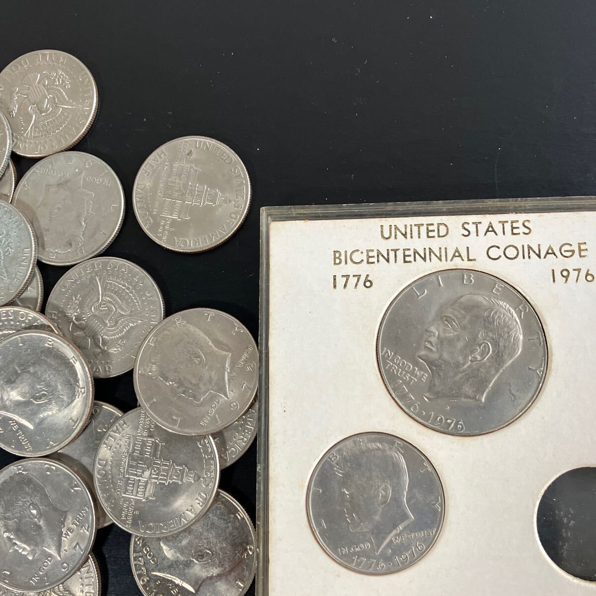リバティコイン まとめて！アメリカ独立200周年記念硬貨アイゼンハワー1ドルリバティコイン1976年など ★28の画像3