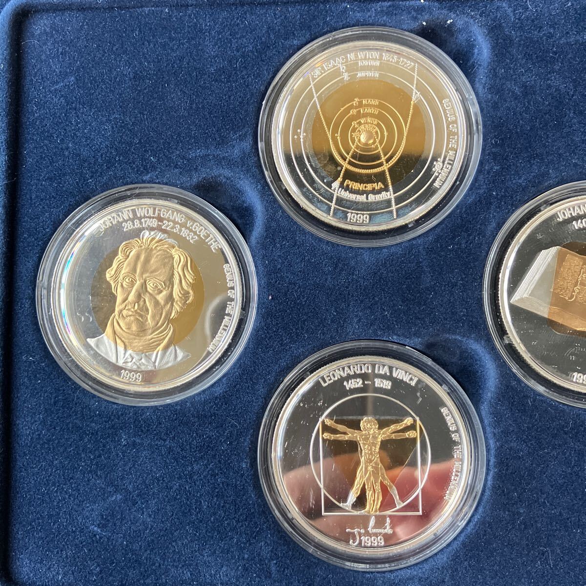 記念コインセット レア モンゴル アンティーク コイン 記念 硬貨 silver シルバー モンゴル 銀貨 1999 500Terper ★29の画像2