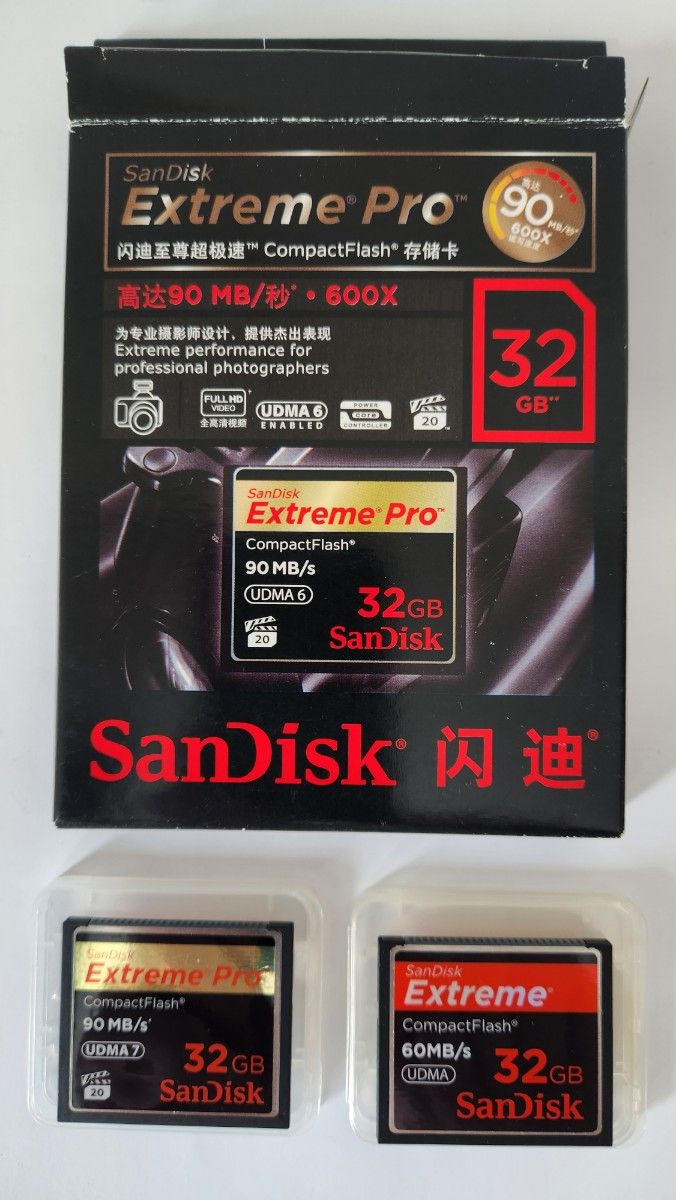 SanDisk CFカード 32GB+32GB