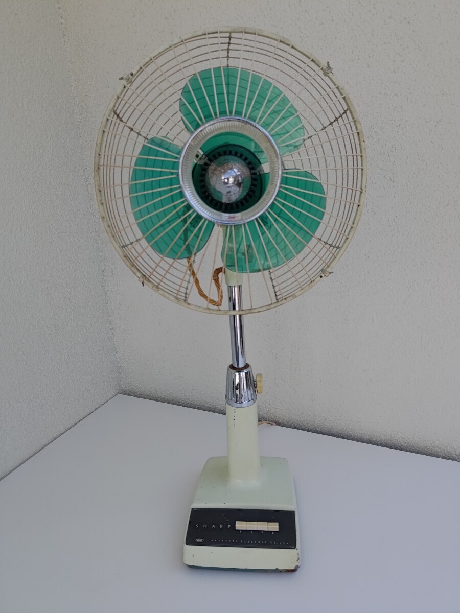 シャープ　扇風機 昭和レトロ SHARP レトロ扇風機 アンティーク　PS-266　_画像1