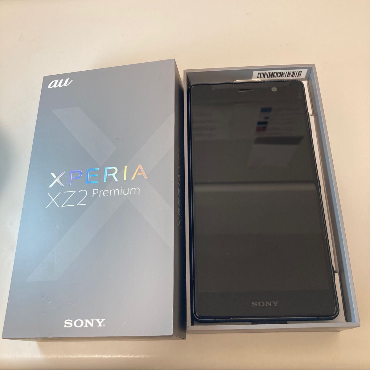 ※12614 Xperia XZ2 Premium ◆ 6GB/64GB SOV38 ブラック 利用制限○ SIMフリー 初期化済 電池性能80%以上
