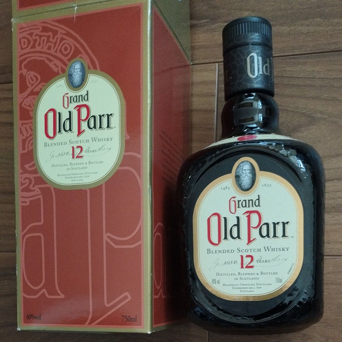 ウイスキー old　Parr オールドパー 12年　スコッチ スコッチウイスキー　750ml 箱入り 古酒