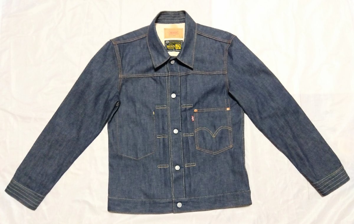 ★LEVI’S リーバイス×BOSS COFFEE ボス★ BOSSJ-2003 Gジャン デニムジャケット 10000着限定 メンズ サイズL インディゴ 限定 レア 01819の画像2