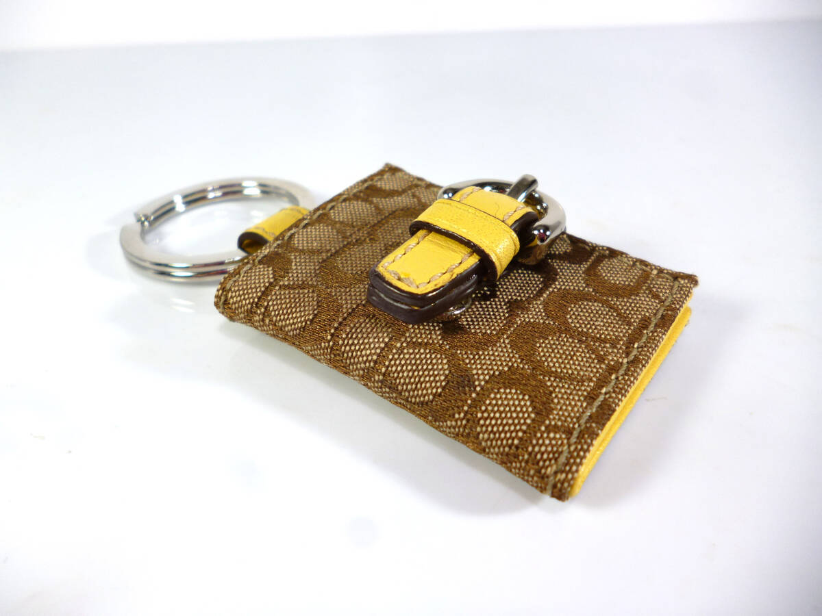  super-beauty goods *COACH/ Coach * signature * key ring / charm / key holder *