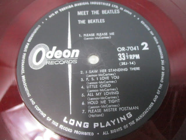 ◆MEET THE BEATLES ビートルズ レコード◆The Beatles 赤盤 OR-7041 ミート・ザ・ビートルズ♪事R-220306カナ_画像6
