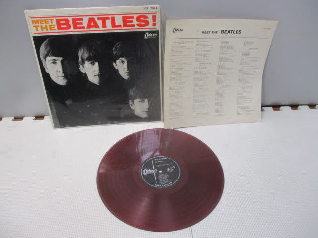 ◆MEET THE BEATLES ビートルズ レコード◆The Beatles 赤盤 OR-7041 ミート・ザ・ビートルズ♪事R-220306カナ_画像1