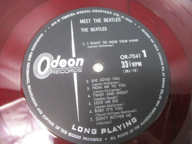 ◆MEET THE BEATLES ビートルズ レコード◆The Beatles 赤盤 OR-7041 ミート・ザ・ビートルズ♪事R-220306カナ_画像3