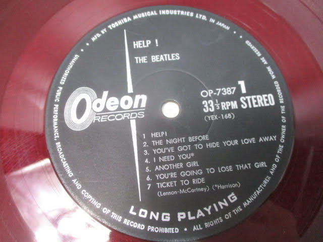 ◆HELP！ THE BEATLES ビートルズ レコード◆The Beatles 赤盤 OP-7387 ♪事R-200306カナ_画像3