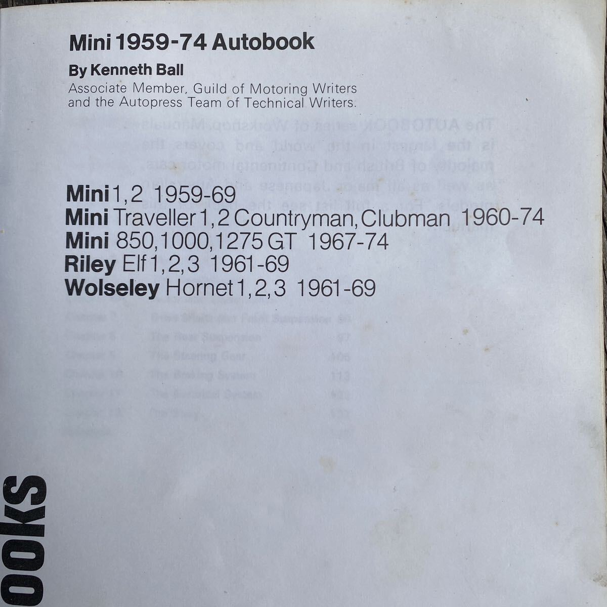  Rover Mini *Autobooks*1959~74 год MINI владельца Work магазин manual /BMC Mini / Morris / Austin / Mini pick up /1275GT