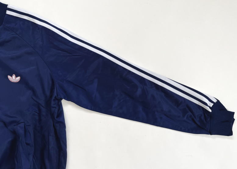 80s Adidas ATP спортивная куртка 52 Vintage запад Германия производства adidas темно-синий × белый OPTI джерси 