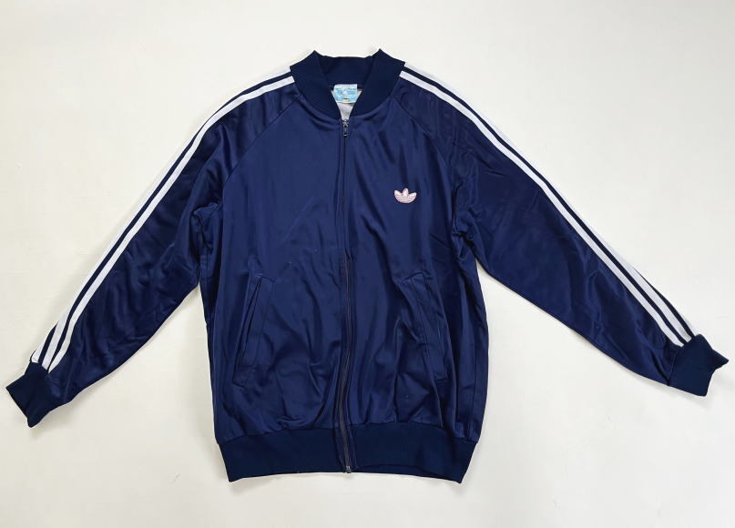 80s Adidas ATP спортивная куртка 52 Vintage запад Германия производства adidas темно-синий × белый OPTI джерси 