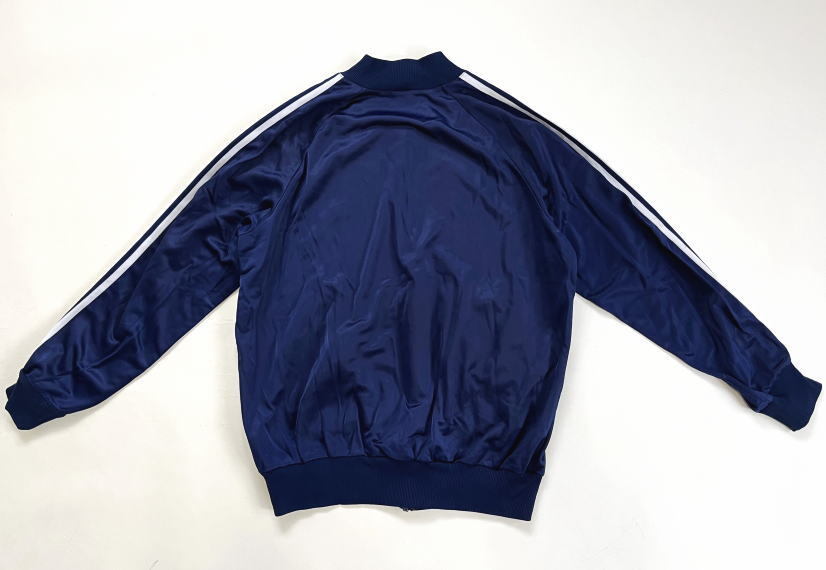 80s Adidas ATP спортивная куртка 52 Vintage запад Германия производства adidas темно-синий × белый OPTI джерси 