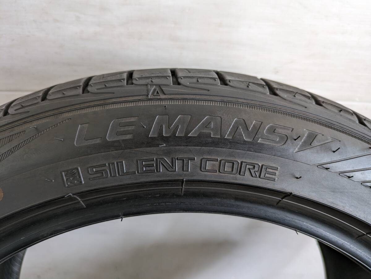 DUNLOP LE MANS V SILENT CORE 225/45R17 225/45r17 ダンロップ ルマン 2022年製 225/45/17 225/45-17 バリ山 美品タイヤ。の画像9