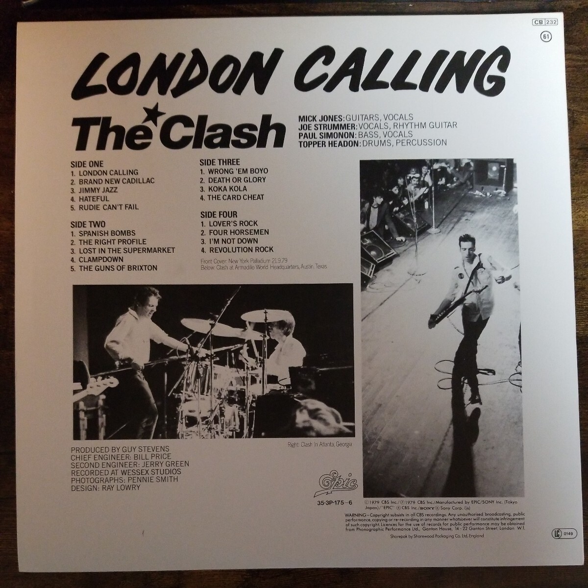 ザ・クラッシュ　ロンドン・コーリング　The Clash　London Calling　国内盤2枚組LP　帯付き　管理番号KO_画像2