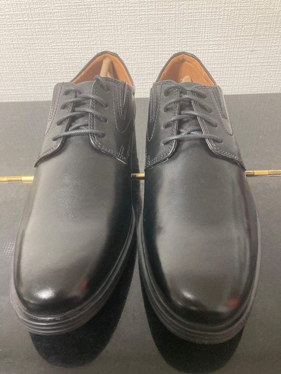 新品Clarks(クラークス) ウィドンプレインレースビジネスシューズブラック黒25cm本革本皮革靴皮靴ビジカジフォーマル