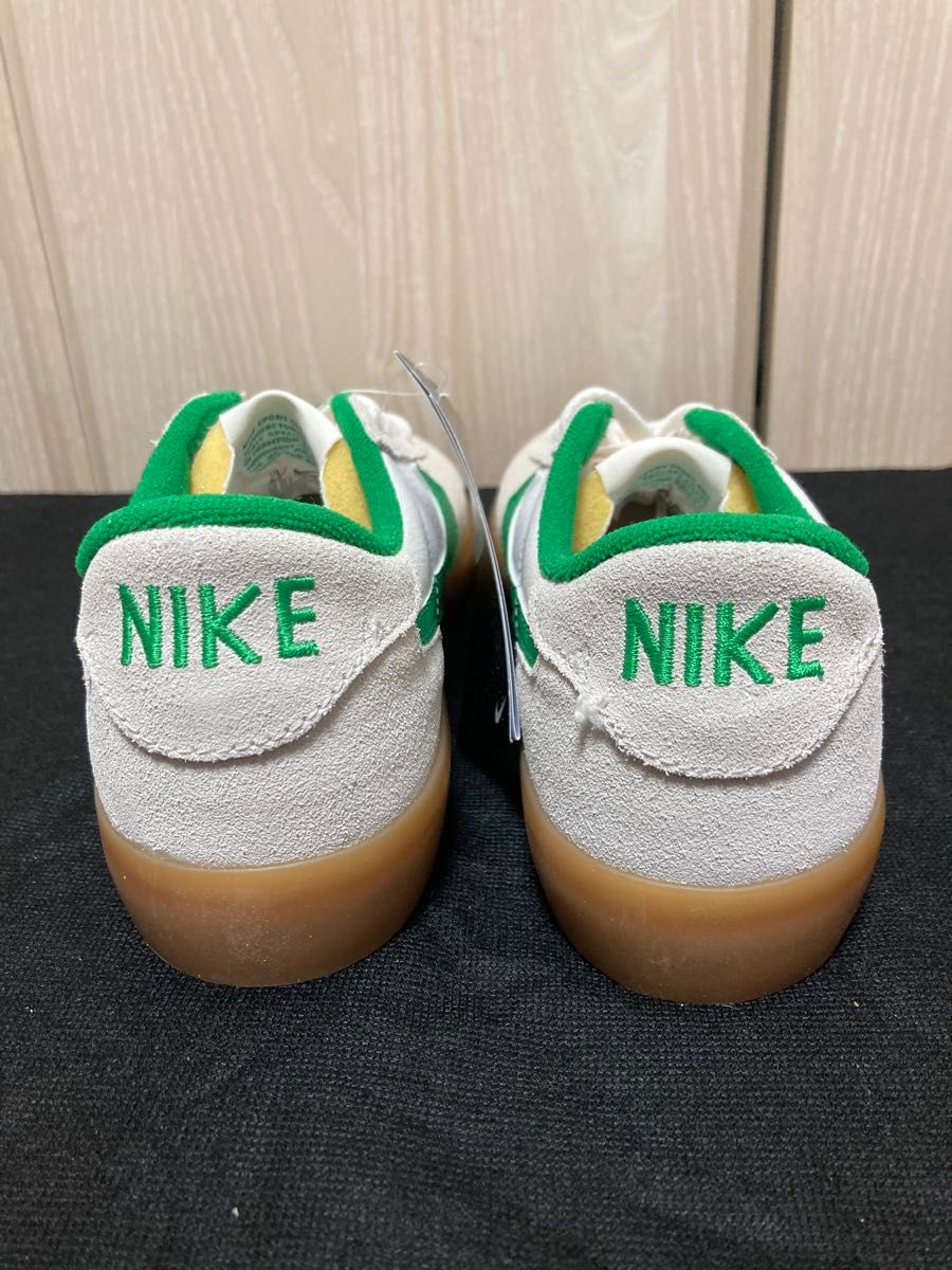 新品24.5cmナイキNIKESBヘリテージバルクスケートボードシューズクラシックスニーカーレディーススニーカー白ホワイトグリーン