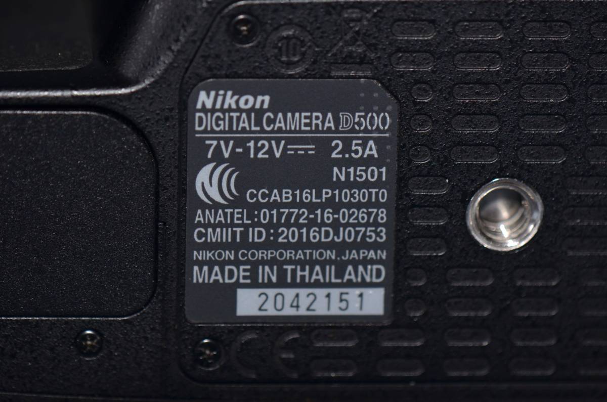 NIKON D500 VR Kit 24-120mm 美品の画像6