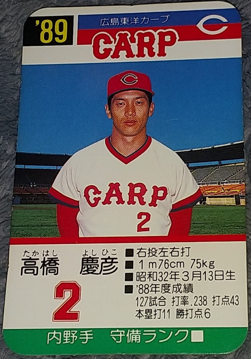 タカラプロ野球カードゲーム８９広島東洋カープ 高橋慶彦_画像1