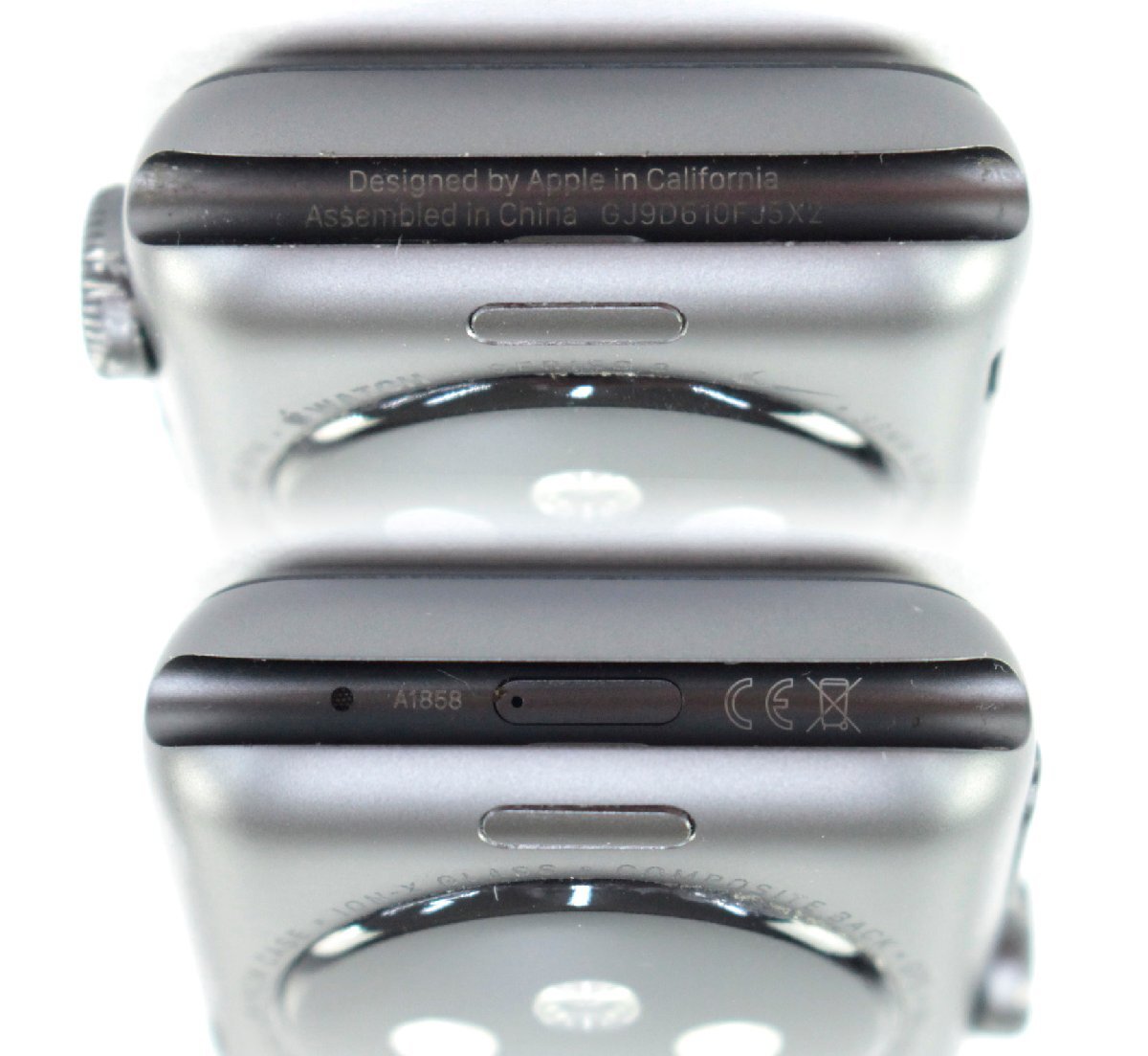 ●【中古品】Apple Watch Series 3 NIKE+GPSモデル 38mm MTF12J/A ブラック アルミニウム【初期化/動作確認済】：_画像4