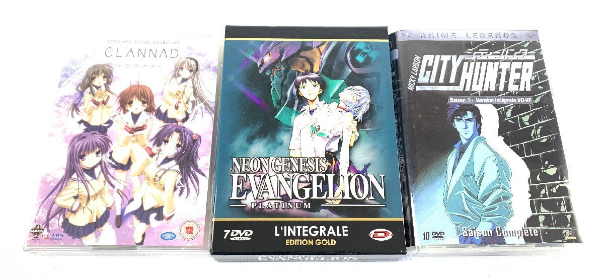 【中古・ジャンク品】輸入盤 DVD 3点セット CITY HUNTER シティーハンター EVANGELION エヴァ CLANNAD クラナド【再生未確認】：の画像1