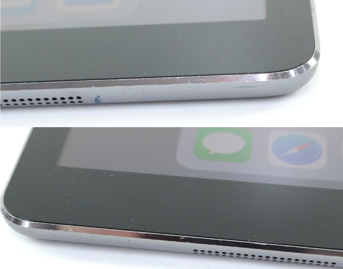 【中古・訳あり品】Apple iPad Air 9.7inch 32GB Wi-Fi+Cellularモデル 第1世代 スペースグレイ MD792J/A 【利用制限〇 au SIMロック有】：の画像7