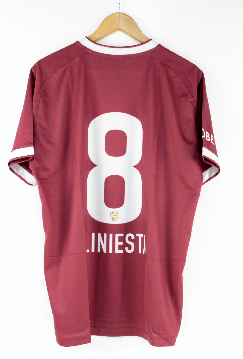 ●【中古・美品】ヴィッセル神戸 KOBE イニエスタ INIESTA プレーヤーTシャツ 2022 Lサイズ【ゆうパケ発送可】〔3〕：_画像2