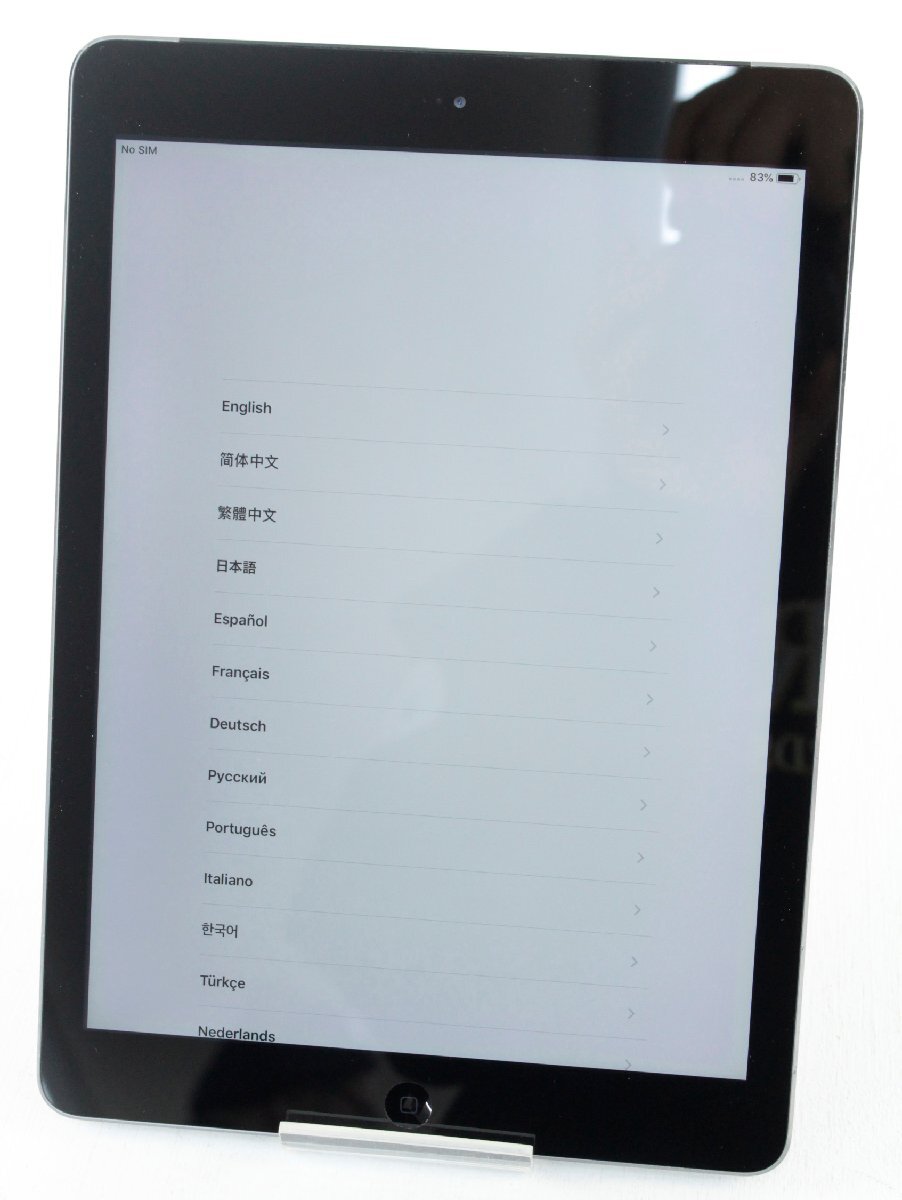【中古・訳あり品】Apple iPad Air 9.7inch 32GB Wi-Fi+Cellularモデル 第1世代 スペースグレイ MD792J/A 【利用制限〇 au SIMロック有】：の画像2