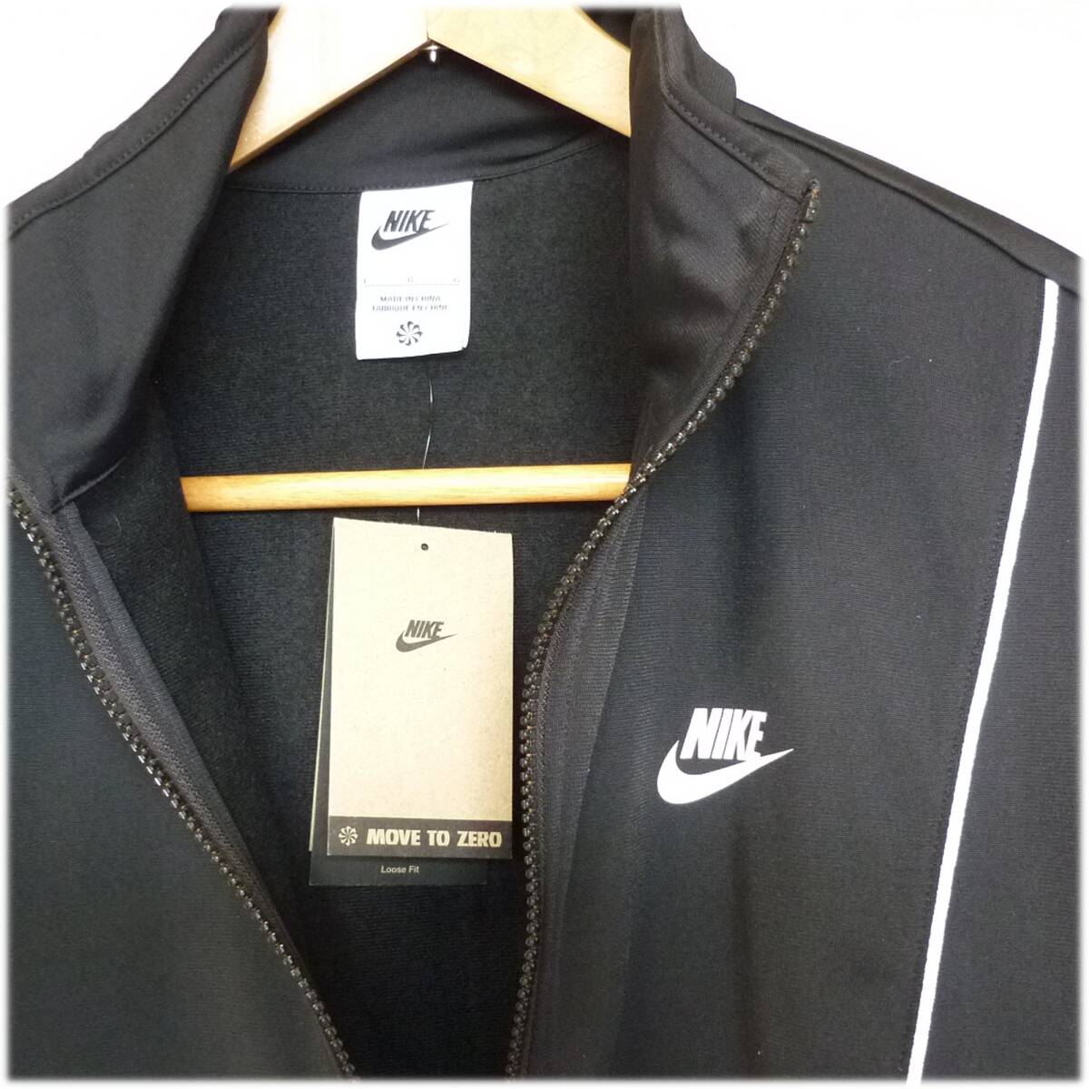  regular price 11330 jpy new goods (L) Nike NIKE black jersey top and bottom set / setup / standard Fit 