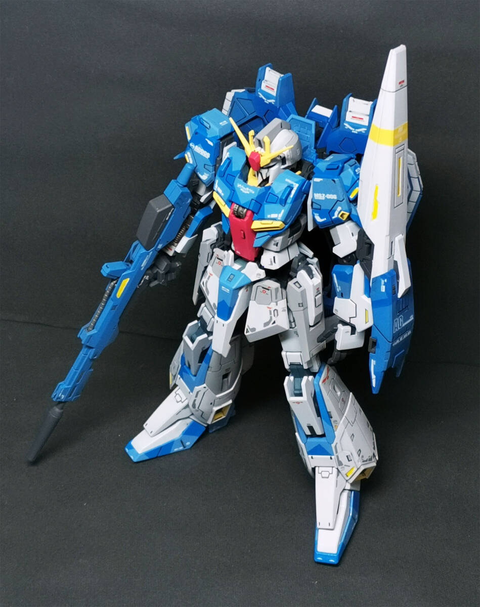 RG 1/144 MSZ-006 ゼータガンダム ZETA Z GUNDAM RGリミテッドカラーver スプリッターカラー 塗装済 完成品【管理:ZG035】_画像6