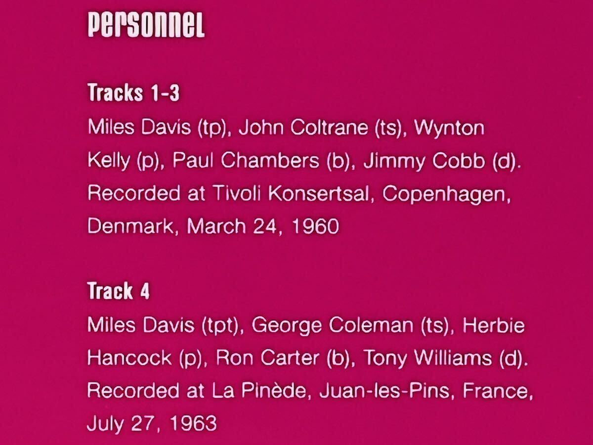MILES DAVIS QUINTET／with JOHN COLTRANE IN COPENHAGEN 1960／'IN' CROWD RECORDS 99668.／EU盤CD／マイルス・デイビス／中古盤の画像4