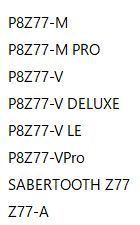 ASUS P8Z77-M,P8Z77-MPRO,P8Z77-V,SABERTOOTHZ77 等 BIOSチップの画像2