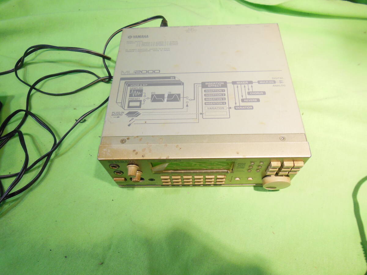 hf240309-003B6 YAMAHA MU2000 sound module electrification has confirmed used adaptor attached synthesizer DTM music Yamaha sound source 