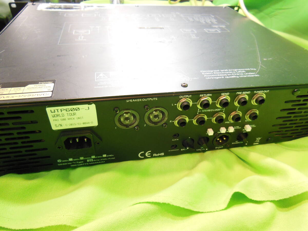 nt240314-003F8 EDEN WTP-600-J head amplifier operation verification settled power supply cable attached sound used 