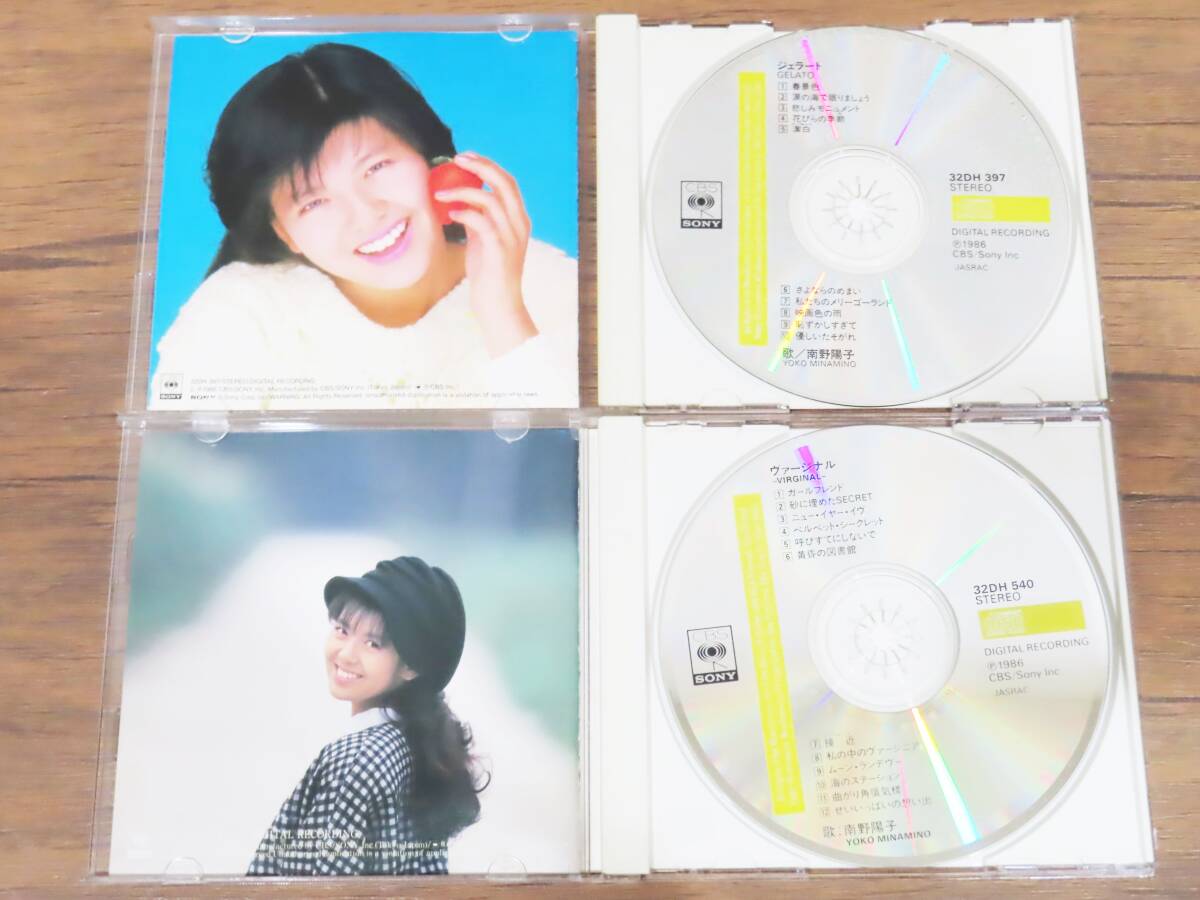 089★南野陽子 GAUCHE BLOOM VIRGINAL NANNO single Gather GELATO 6枚 セット 帯付 初回盤 CD★の画像3