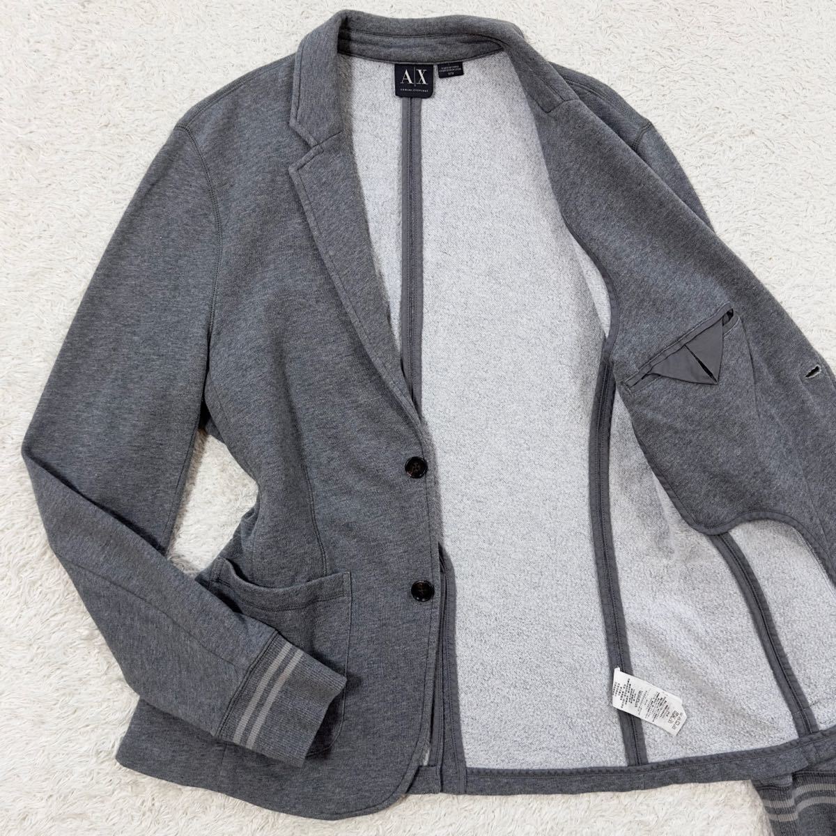 ARMANI COLLECTION テーラードジャケット グレー Yahoo!オークション - アルマーニエクスチェンジ【紳士のお洒落